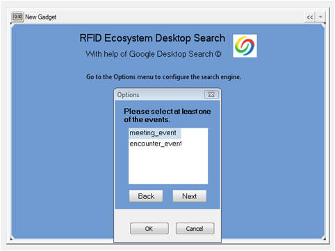 options screen shot
